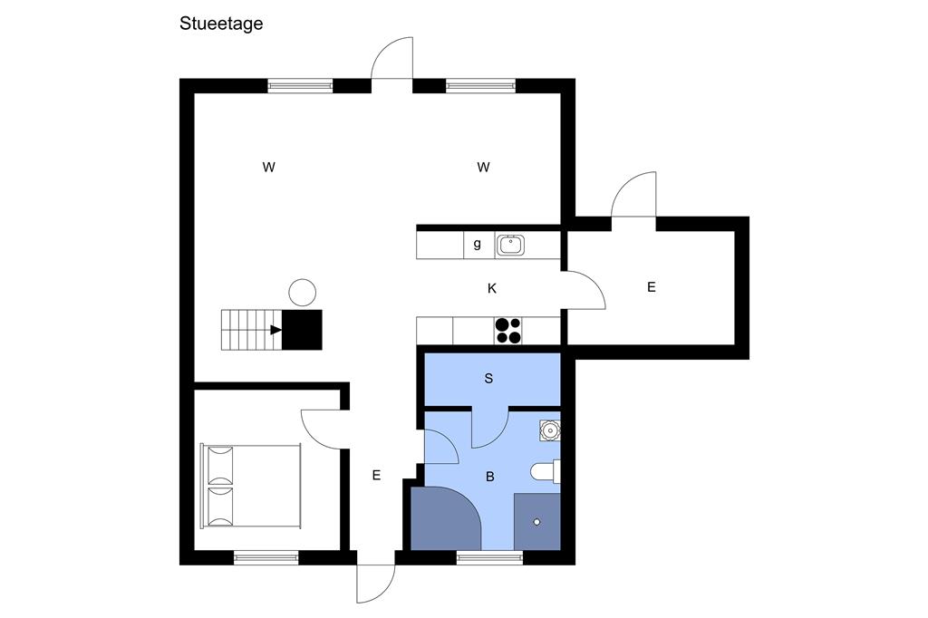 Indretning 1-3 Sommerhus M64344, Strandgårdsvej 33, DK - 5464 Brenderup Fyn