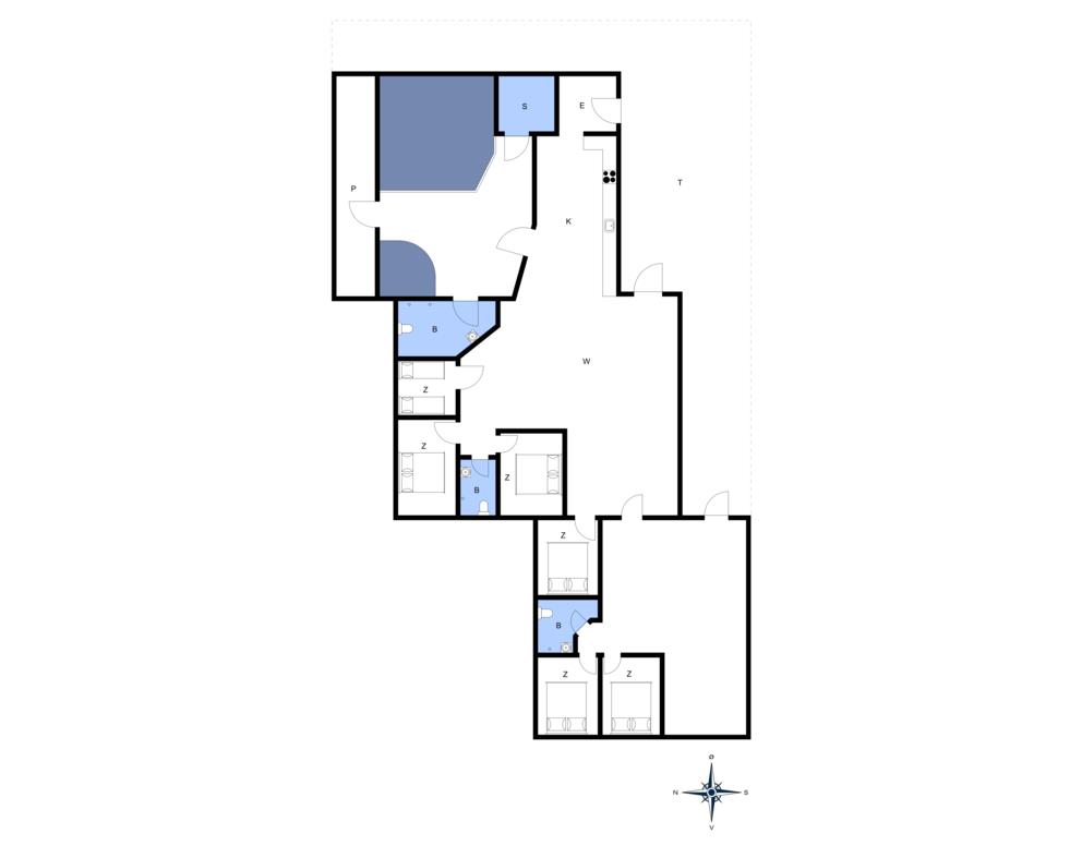 Indretning 1-20 Sommerhus 177, Vejlby Klit 14, DK - 7673 Harboøre