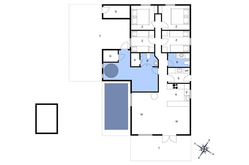 Indretning 1-20 Sommerhus 222, Doblervej 3, DK - 7673 Harboøre