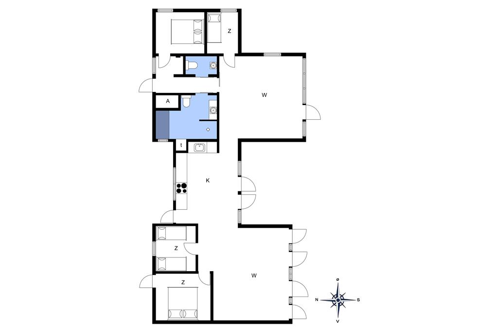 Indretning 1-14 Sommerhus 1236, Kirkekrogen 5, DK - 9490 Pandrup