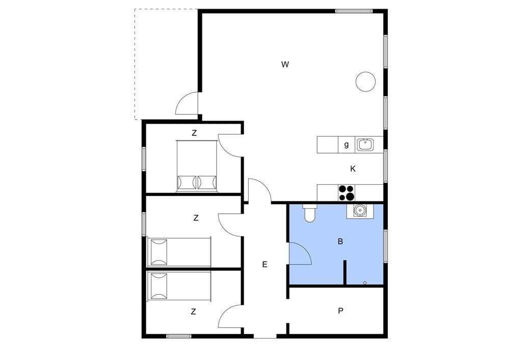 Indretning 1-11 Sommerhus 0688, Pionerskoven 8, DK - 6520 Toftlund