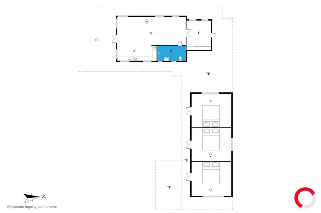 Indretning 1-23 Sommerhus 8235, Dragsmurvej 7, DK - 8420 Knebel