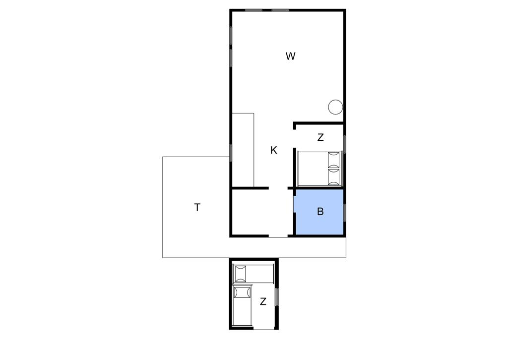 Innenausstattung 1-4 Ferienhaus 1405, Bjerghuse 8, DK - 6990 Ulfborg