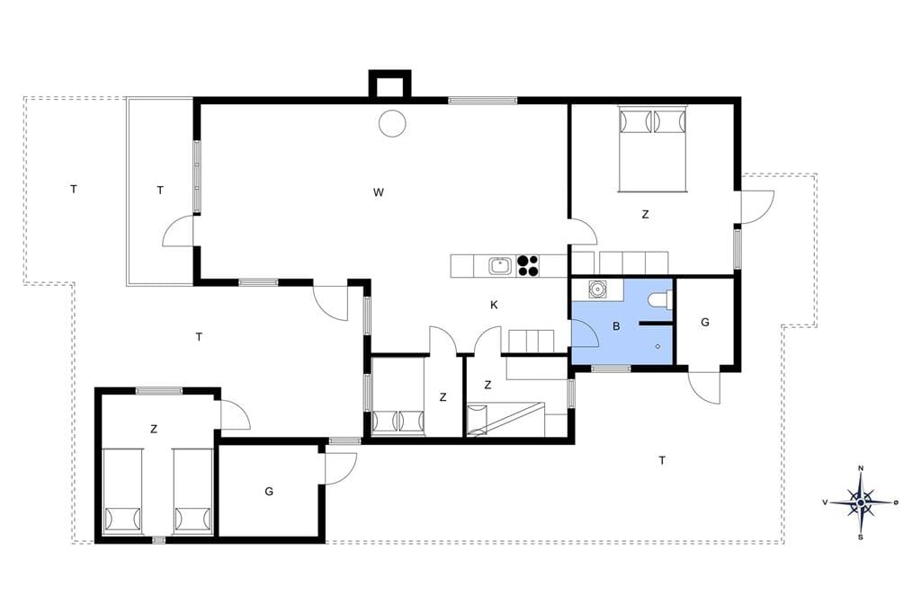 Innredning 1-13 Feirehus 294, Hannesvej 43, DK - 7770 Vestervig