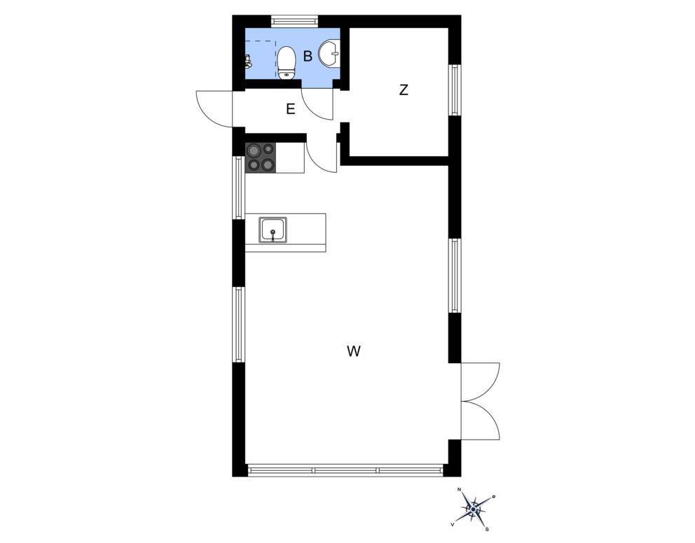 Indretning 1-15 Sommerhus 2018, Rødgranen 3, DK - 4780 Stege