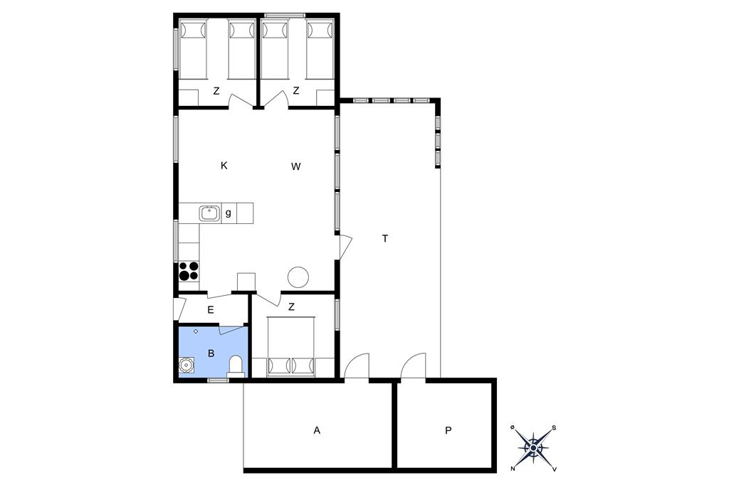 Indretning 1-13 Sommerhus 853, Gunhildsvej 36, DK - 7770 Vestervig