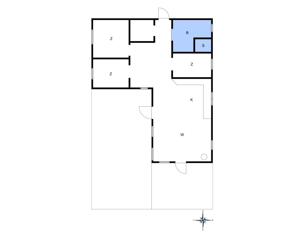 Innredning 1-10 Feirehus 1437, Sjøstauan 9, DK - 3720 Aakirkeby