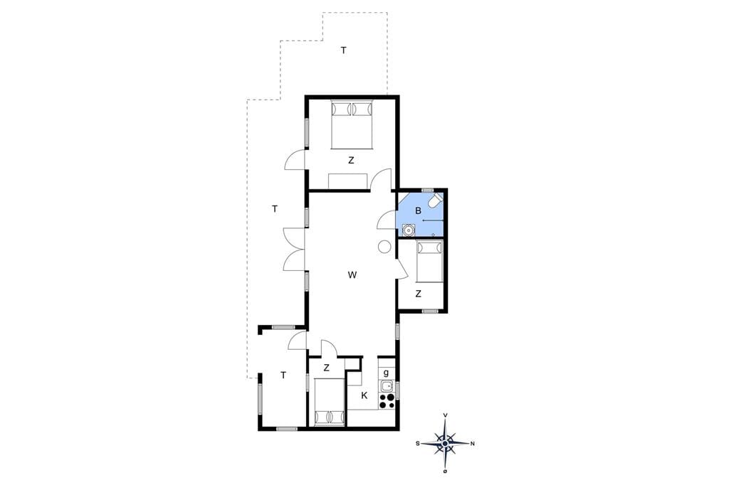Indretning 1-19 Sommerhus 30367, Granvej 8, DK - 8300 Odder