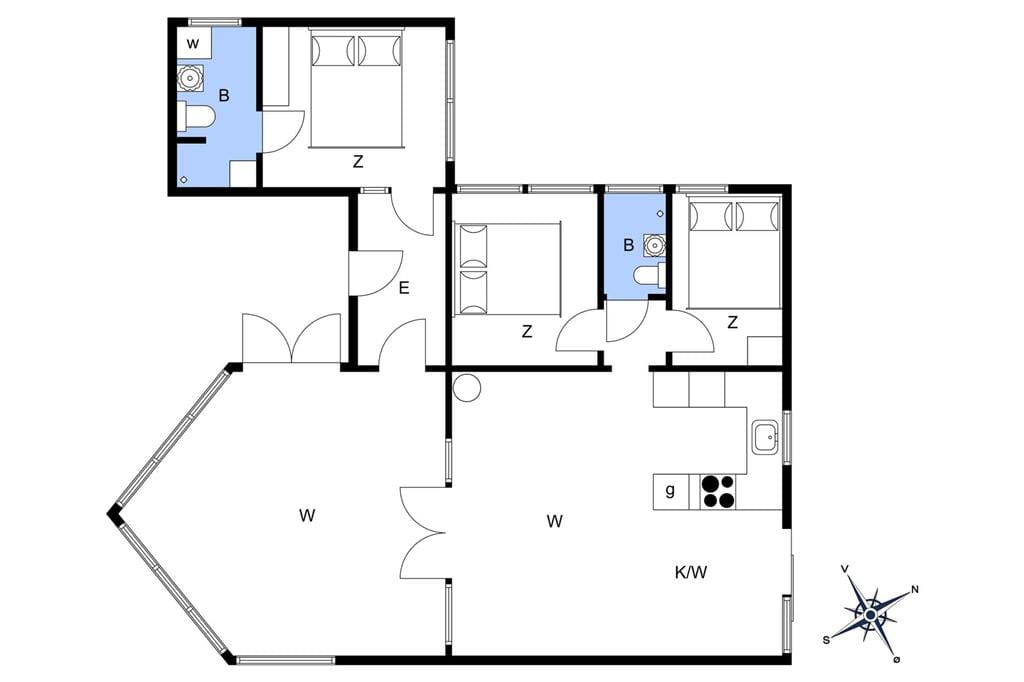 Indretning 1-22 Sommerhus C11311, Hjortevej 8, DK - 6880 Tarm