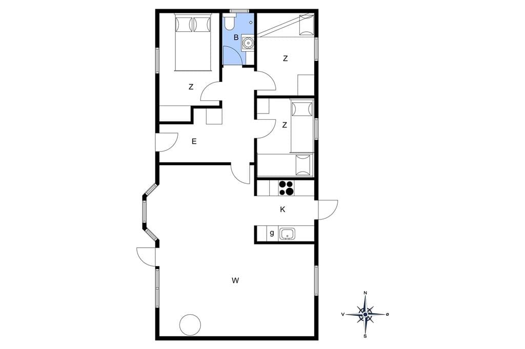 Indretning 1-19 Sommerhus 30045, Drosselvænget 26, DK - 8340 Malling