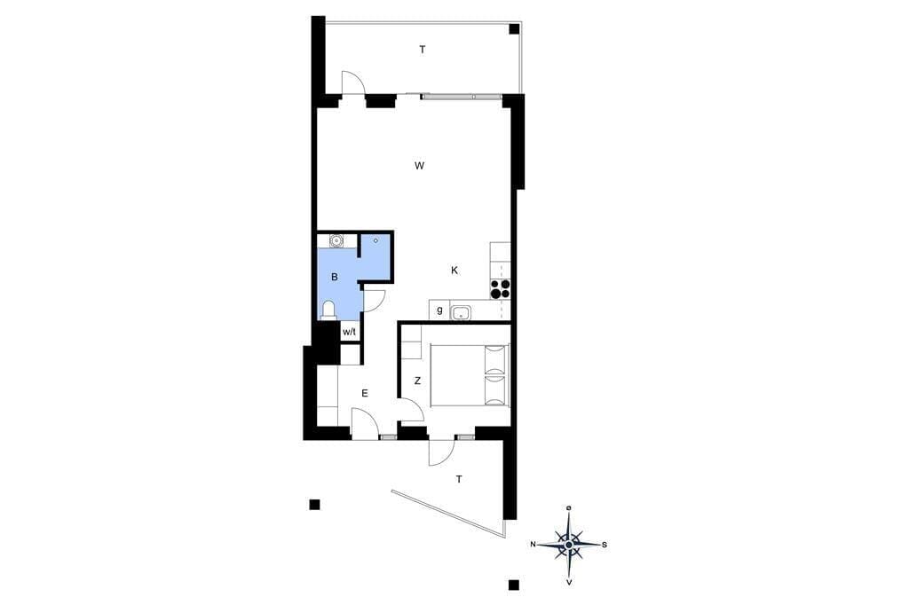 Innenausstattung 1-4 Ferienhaus 824, Mamrelund 6, DK - 6960 Hvide Sande