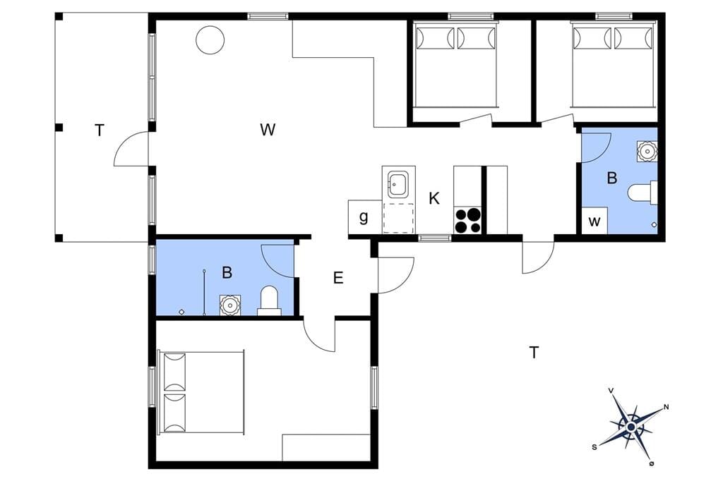 Indretning 1-174 Sommerhus M21011, Bynkevejen 30, DK - 4874 Gedser