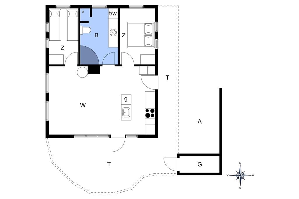 Innenausstattung 1-13 Ferienhaus 495, Niels Juels Vej 29, DK - 7752 Snedsted