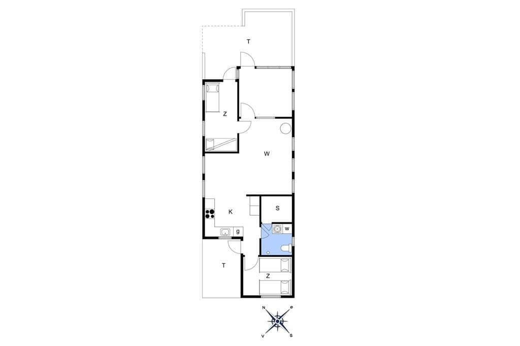 Indretning 1-11 Sommerhus 0143, Ejnar Mikkelsensvej 11, DK - 6792 Rømø