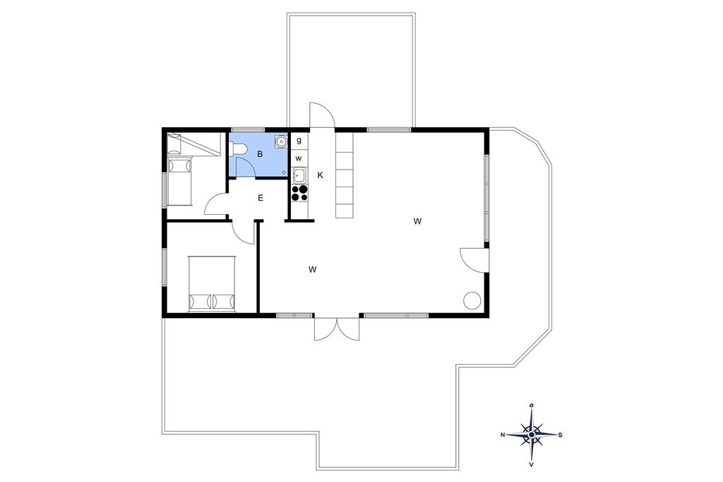 Indretning 1-3 Sommerhus M68004, Humlevænget 8, DK - 5700 Svendborg
