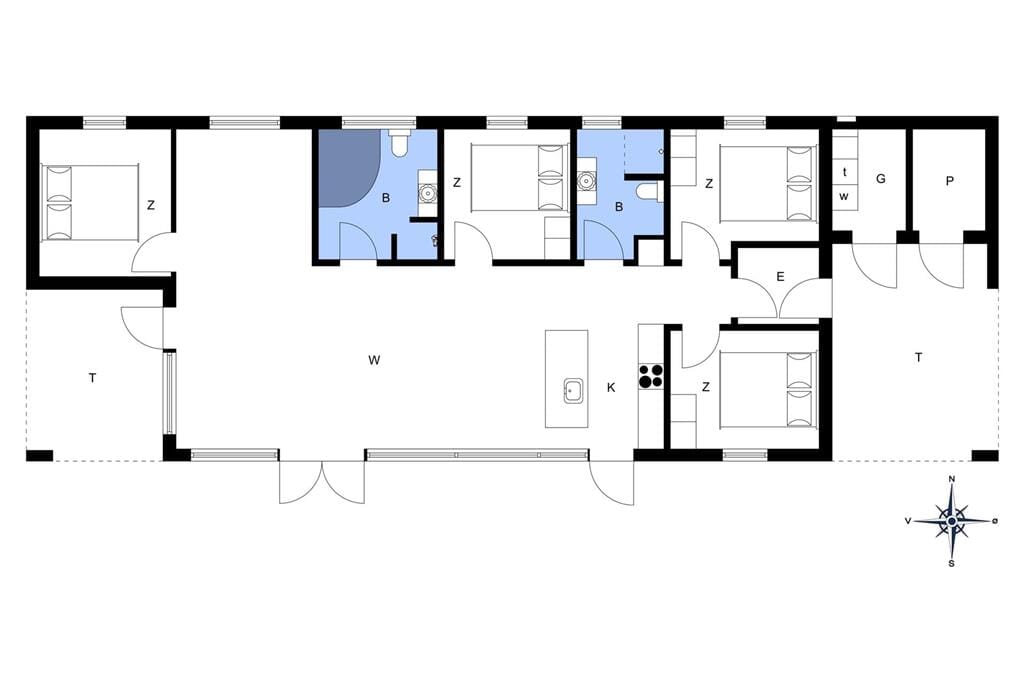 Indretning 1-20 Sommerhus 342, Hvilehjemsvej 42, DK - 7673 Harboøre