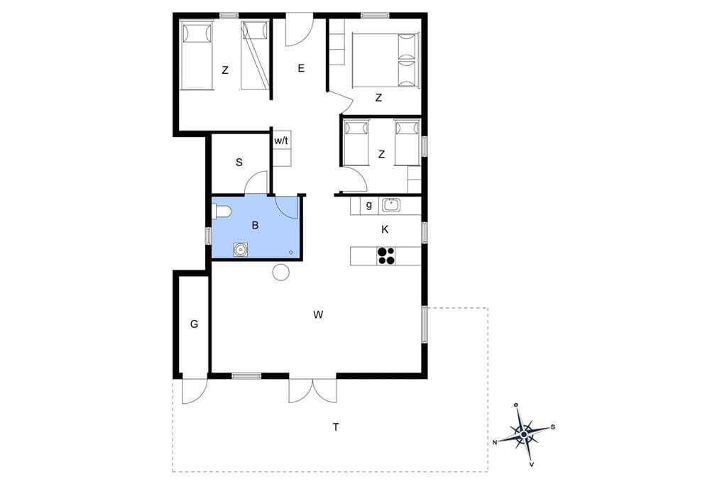 Interieur 1-148 Vakantiehuis TV1156, Gyvelvej 2, DK - 9881 Bindslev