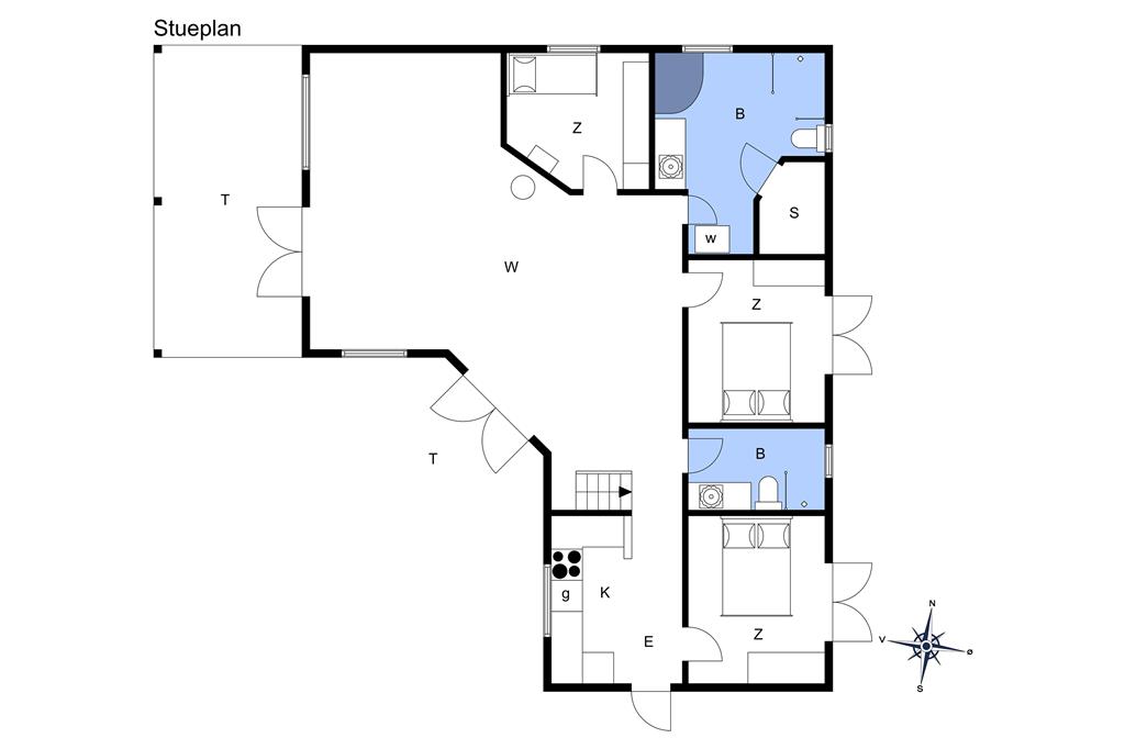 Indretning 1-174 Sommerhus M15003, Bøtøvej 88, DK - 4873 Væggerløse