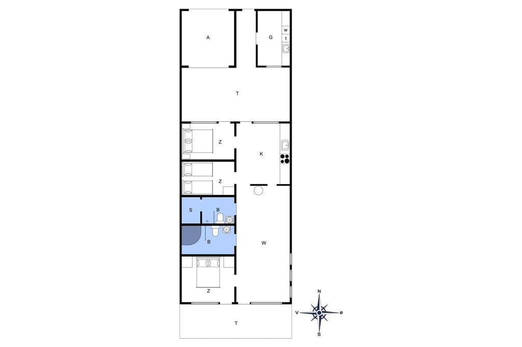 Innenausstattung 16-4 Ferienhaus 745, Slusen 45, DK - 6960 Hvide Sande