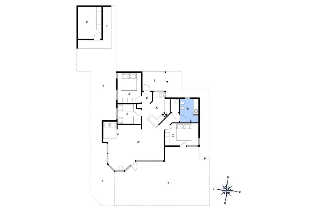 Indretning 1-19 Sommerhus 40146, Elmealle 24, DK - 7130 Juelsminde