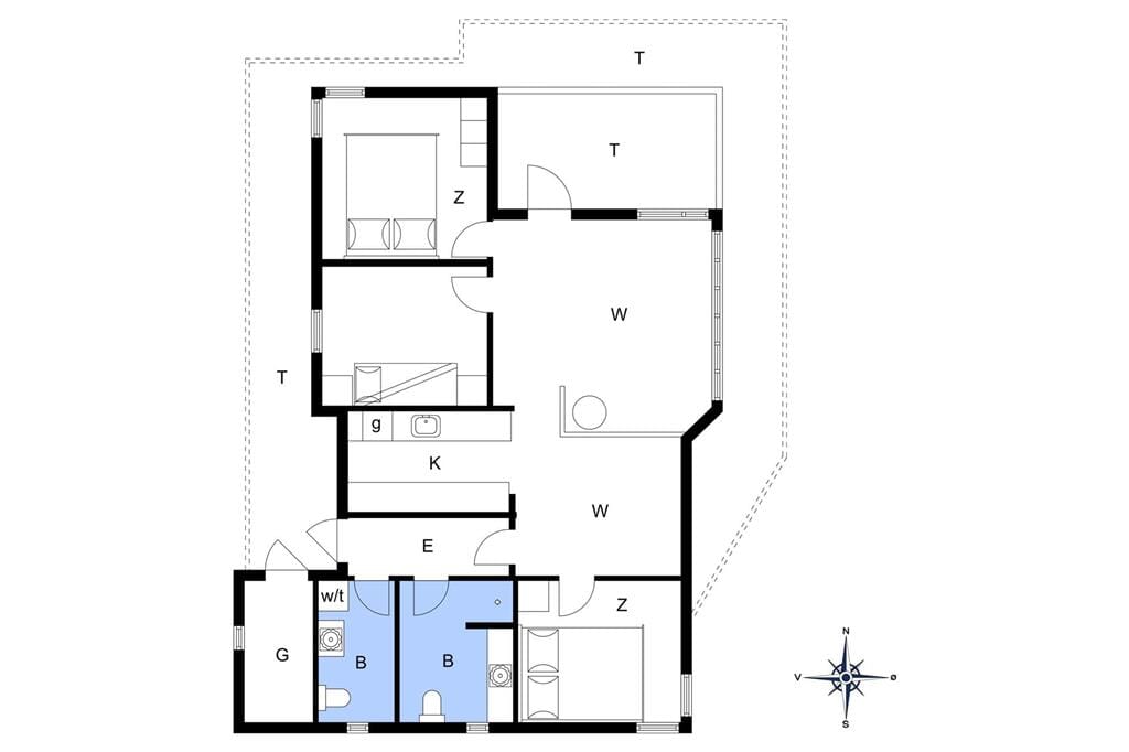 Indretning 1-148 Sommerhus TV1098, Fasanvej 8, DK - 9881 Bindslev