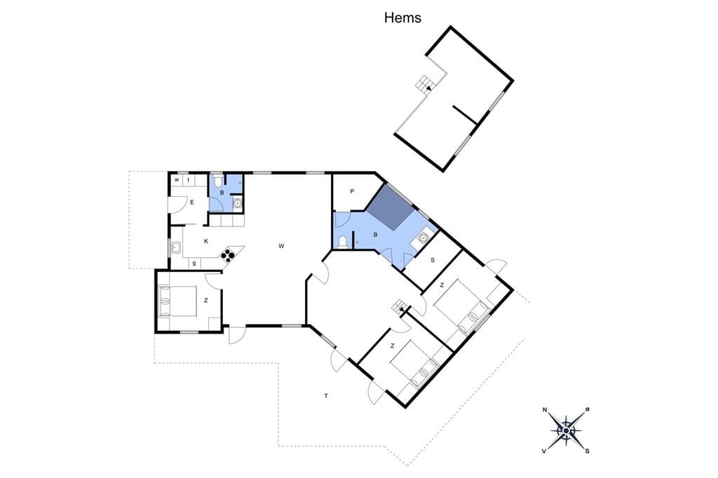Indretning 1-173 Sommerhus BV106, Tane Hedevej 22, DK - 6857 Blåvand