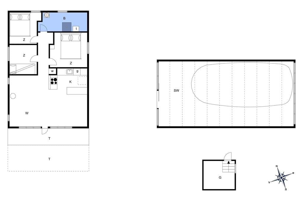 Indretning 1-13 Sommerhus 128, Mølgaardsvej 10, DK - 7700 Thisted