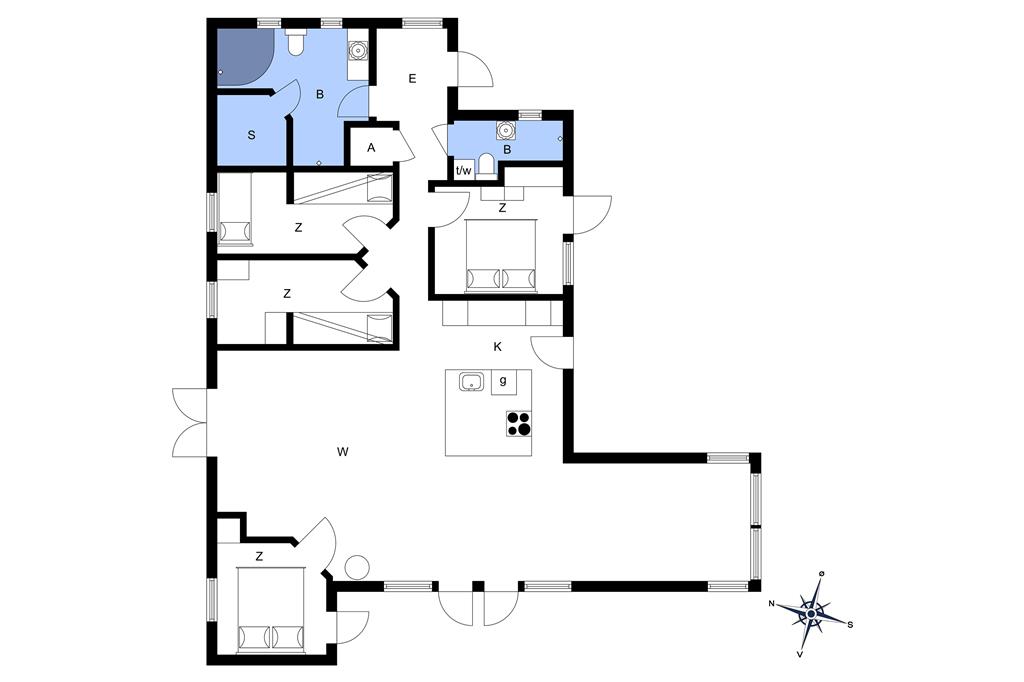 Interieur 1-14 Vakantiehuis 1233, Krogsletten 14, DK - 9493 Saltum