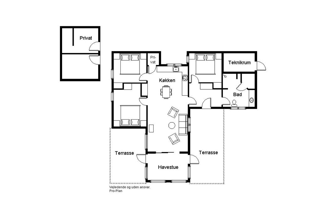Indretning 1-22 Sommerhus C11197, Linningvej 9, DK - 6893 Hemmet