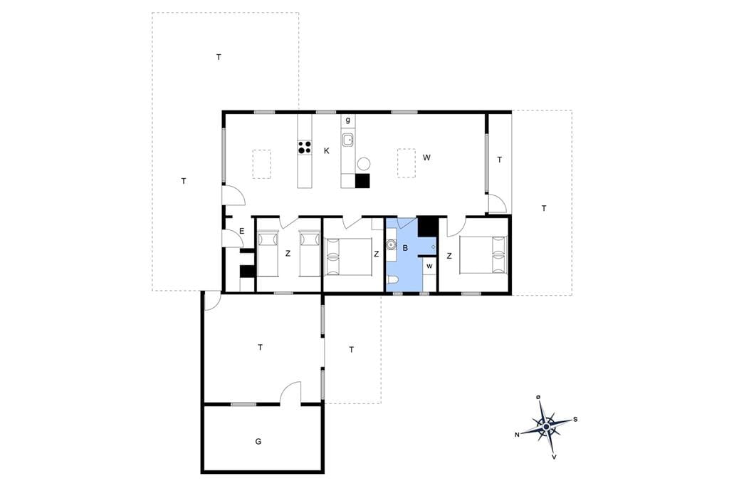 Inredning 1-175 Stuga 30370, Lathyrusvej 314, DK - 6990 Ulfborg