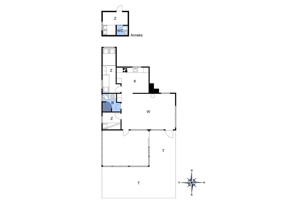 Indretning 1-401 Sommerhus OH313, Ryttermarken 6, DK - 9560 Hadsund