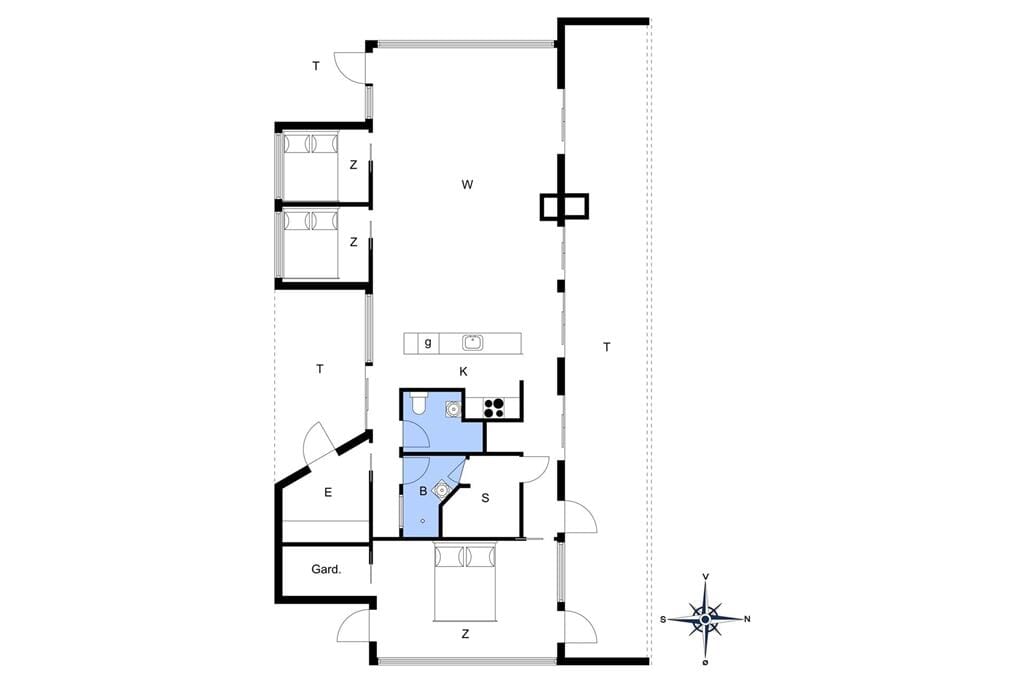 Innenausstattung 1-148 Ferienhaus TV1190, Gl. Kirkevej 58, DK - 9982 Ålbæk