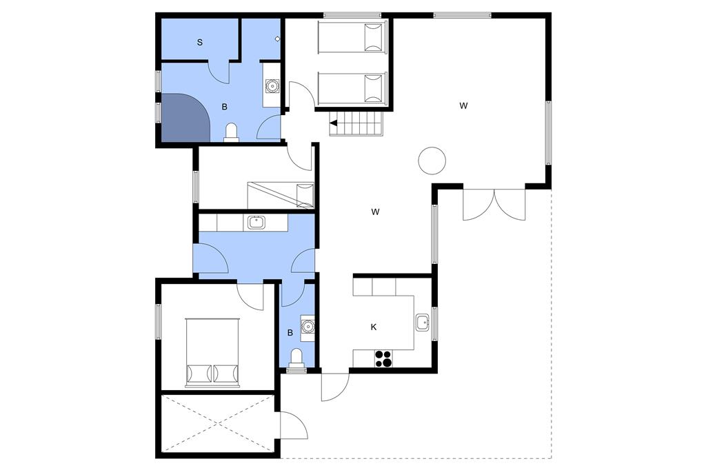 Indretning 1-3 Sommerhus F503883, Fiskervej 38, DK - 6470 Sydals