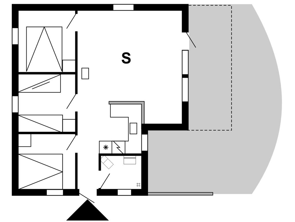 Indretning 1-175 Sommerhus 30058, Irisvej 383, DK - 6990 Ulfborg