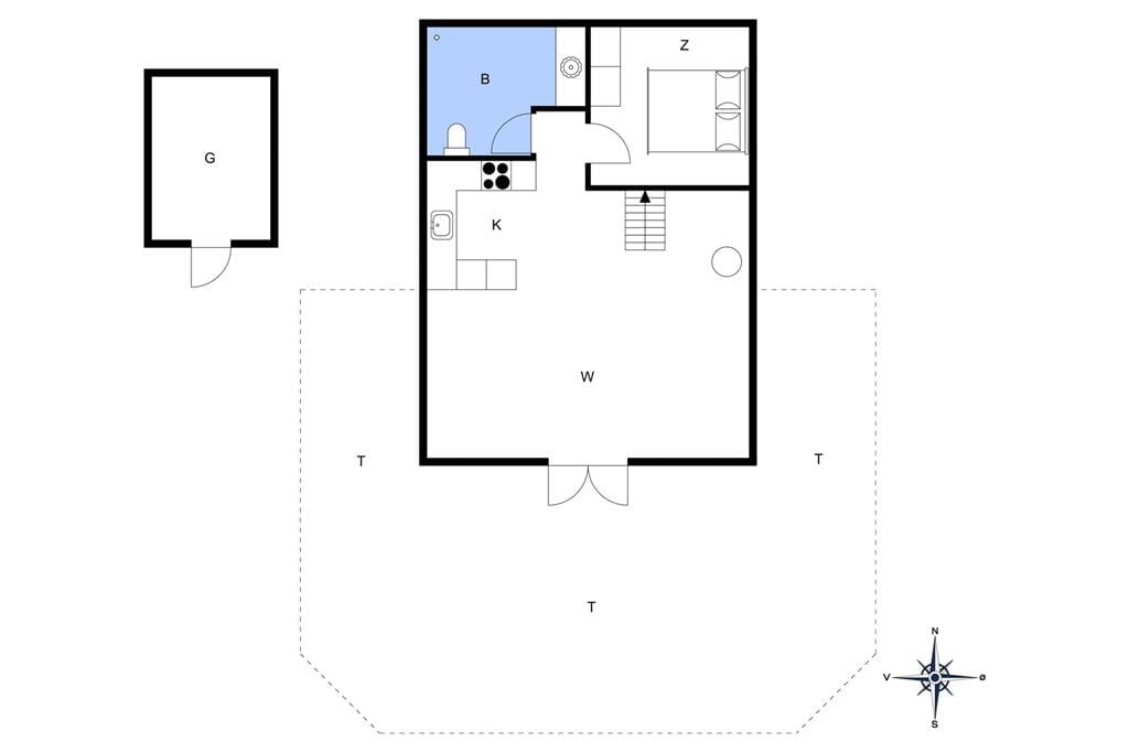 Indretning 1-20 Sommerhus 326, Slettevej 7, DK - 7673 Harboøre