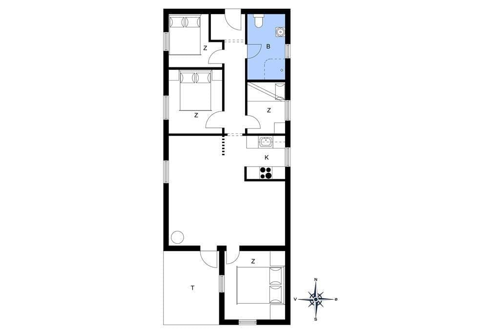 Indretning 1-4 Sommerhus 640, Dortheasvej 6, DK - 6960 Hvide Sande