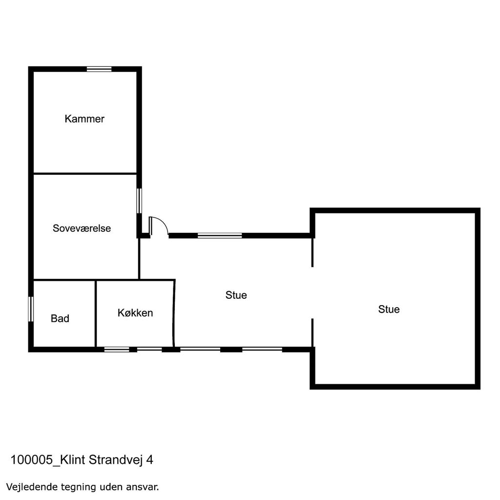 Indretning 1-17 Sommerhus 11842, Klint Strandvej 4, DK - 4500 Nykøbing Sj