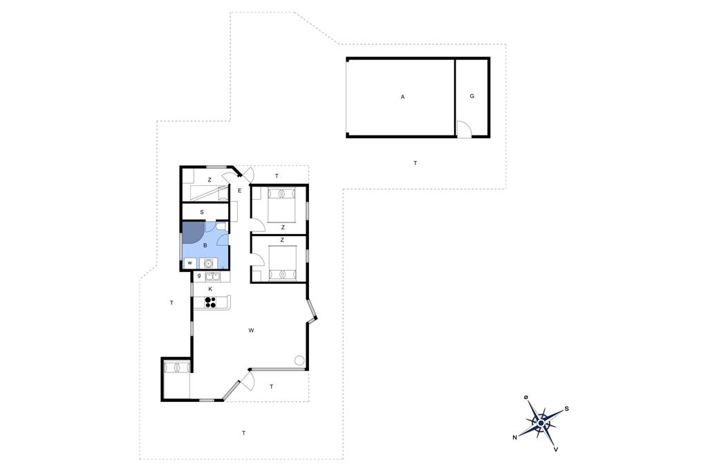 Indretning 1-22 Sommerhus C11104, Strandvænget 10, DK - 6893 Hemmet