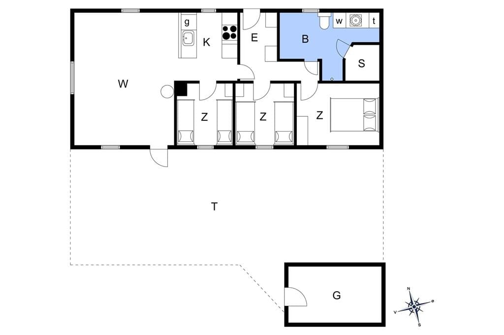 Indretning 1-175 Sommerhus 10760, Svollingvej 75, DK - 6990 Ulfborg