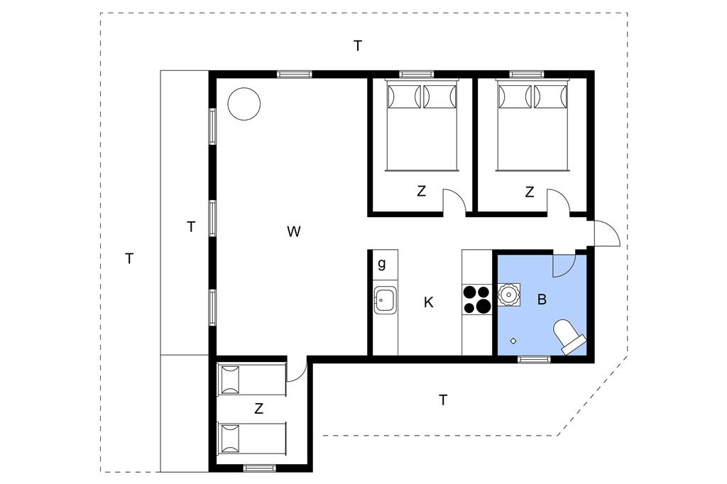 Innenausstattung 1-11 Ferienhaus 0055, Blåbærvej 5, DK - 6792 Rømø