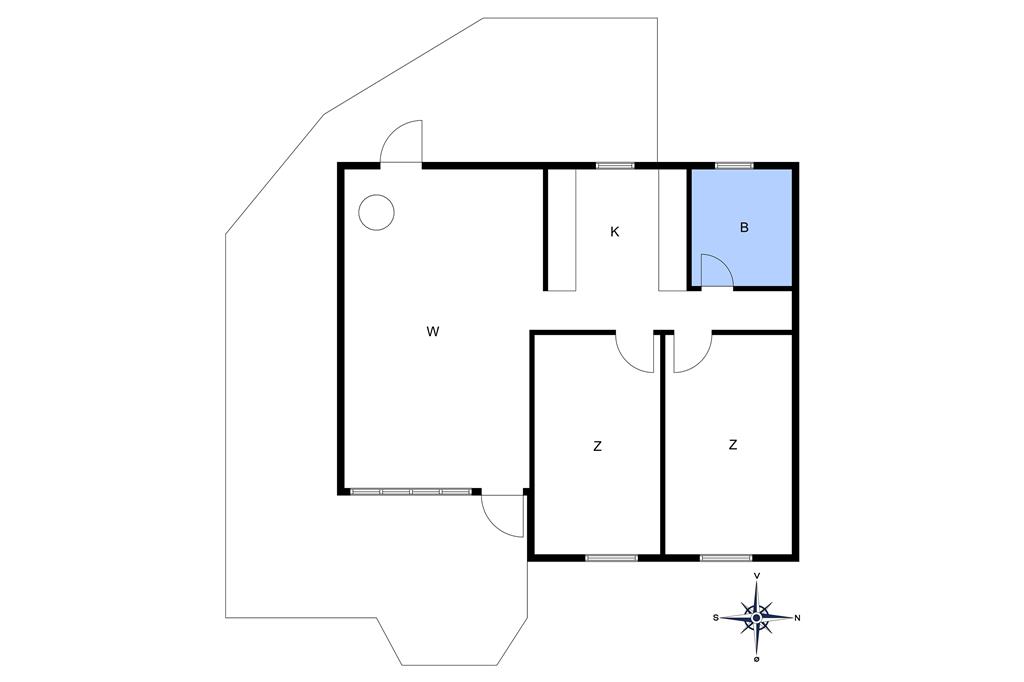 Indretning 1-10 Sommerhus 5506, Gudhjemvej 111, DK - 3760 Gudhjem