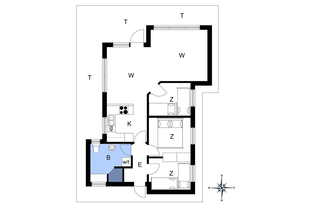 Interieur 1-14 Vakantiehuis 1223, Efteraarsvangen 3, DK - 9493 Saltum