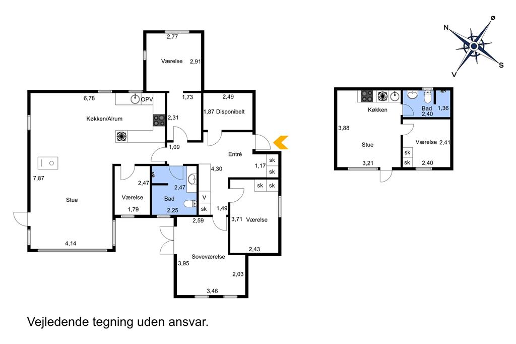 Innredning 1-23 Feirehus 8491, Stærevej 17, DK - 8400 Ebeltoft