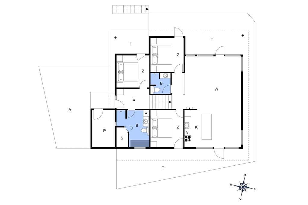 Indretning 1-401 Sommerhus OH331, Fruerlund Plantage 18, DK - 9560 Hadsund