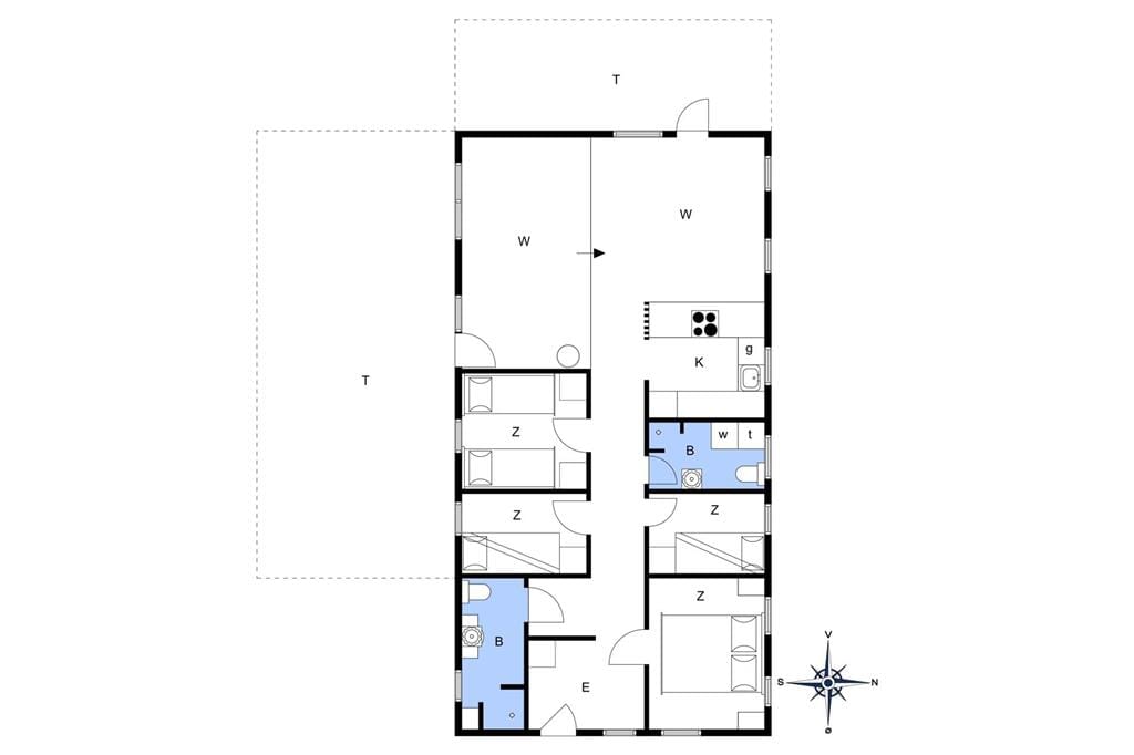 Indretning 1-14 Sommerhus 1146, Stellavej 20, DK - 9480 Løkken