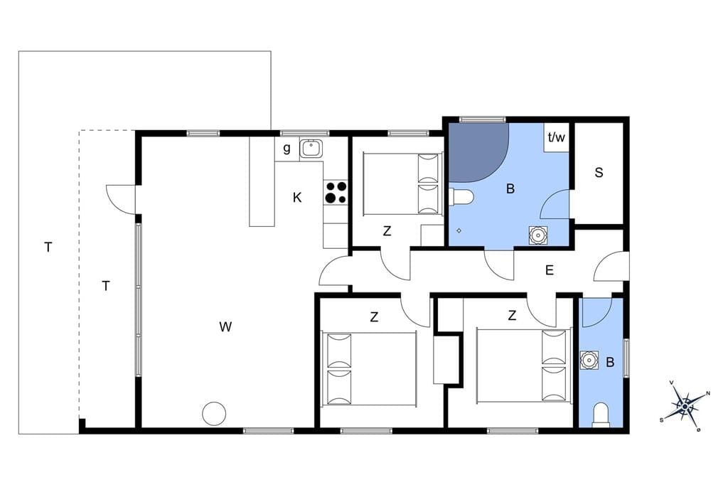 Indretning 1-22 Sommerhus C11401, Hybenvej 81, DK - 6900 Skjern