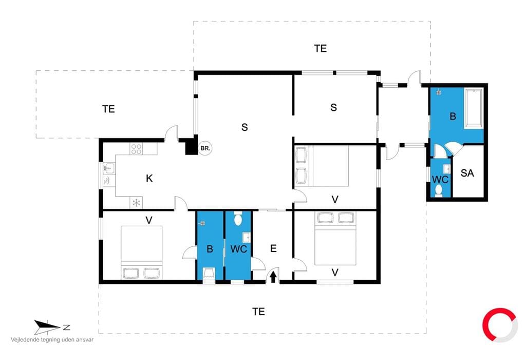 Innenausstattung 1-19 Ferienhaus 30069, Høgevænget 12, DK - 8330 Beder