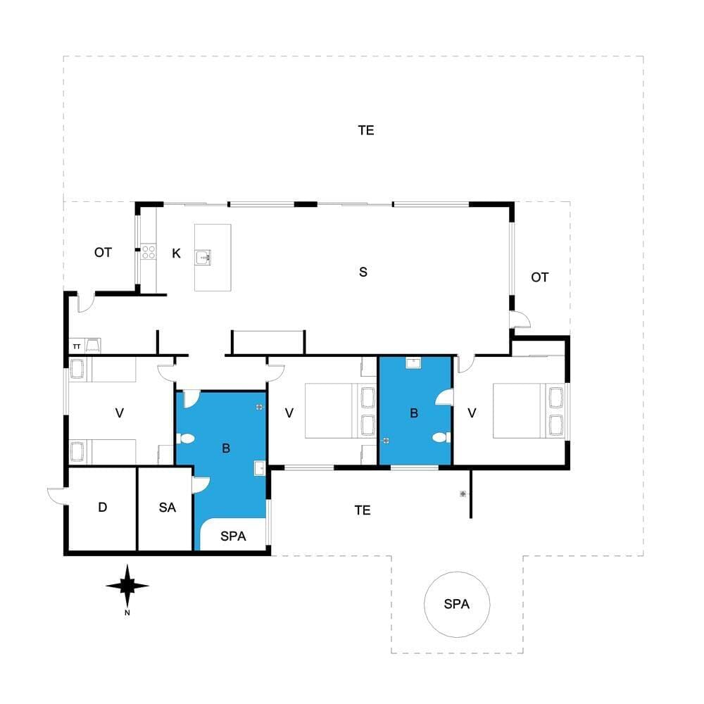Indretning 1-19 Sommerhus 30358, Hougaardsvej 30, DK - 8300 Odder