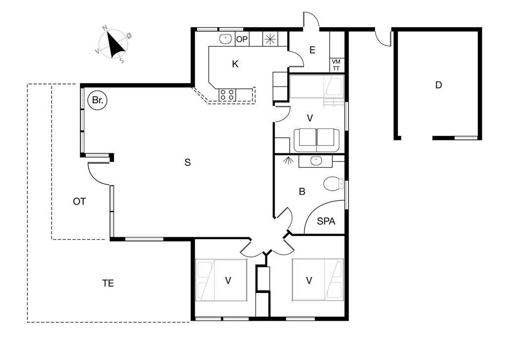 Indretning 1-19 Sommerhus 30435, Engvej 15, DK - 8300 Odder