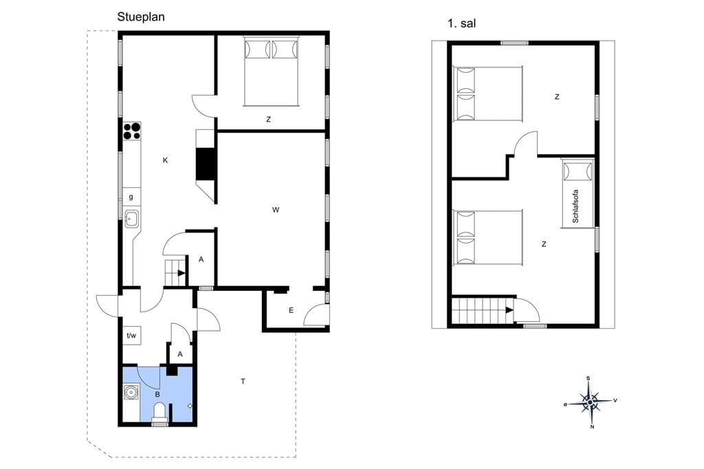 Indretning 1-3 Sommerhus M70174, Hovedgaden 27, DK - 5960 Marstal